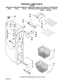 04 - Freezer Liner Parts parts for Whirlpool Refrigerator GS6NHAXVS00 from AppliancePartsPros.com