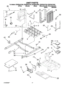 11 - Unit Parts parts for Whirlpool Refrigerator ED5PBAXVA00 from AppliancePartsPros.com