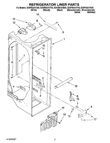 02 - Refrigerator Liner Parts parts for Whirlpool Refrigerator ED5PBAXVT00 from AppliancePartsPros.com