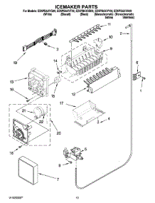 12 - Icemaker Parts, Optional Parts (Not Included) parts for Whirlpool Refrigerator ED5PBAXVT00 from AppliancePartsPros.com