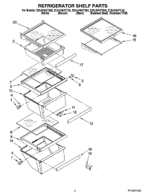 03 - Refrigerator Shelf Parts parts for Whirlpool Refrigerator ED5JHAXTB02 from AppliancePartsPros.com