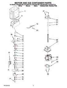 05 - Motor And Ice Container Parts parts for Whirlpool Refrigerator ED5JHAXTQ02 from AppliancePartsPros.com