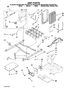 11 - Unit Parts parts for Whirlpool Refrigerator ED5JHAXTB02 from AppliancePartsPros.com