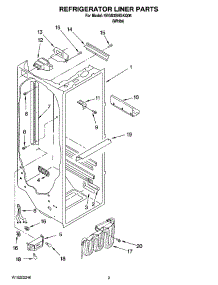02 - Refrigerator Liner Parts parts for Whirlpool Refrigerator 5VGS3SHGKQ06 from AppliancePartsPros.com