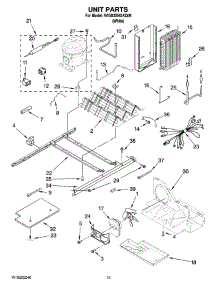 09 - Unit Parts parts for Whirlpool Refrigerator 5VGS3SHGKQ06 from AppliancePartsPros.com
