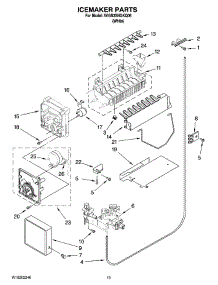 12 - Icemaker Parts, Optional Parts (Not Included) parts for Whirlpool Refrigerator 5VGS3SHGKQ06 from AppliancePartsPros.com