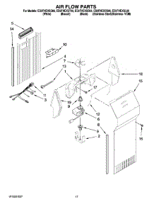 10 - Air Flow Parts parts for Whirlpool Refrigerator ED2FHEXST05 from AppliancePartsPros.com