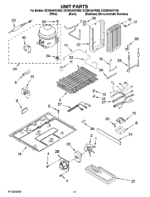 11 - Unit Parts parts for Whirlpool Refrigerator GC5NHAXVY00 from AppliancePartsPros.com