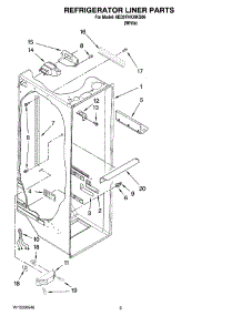 02 - Refrigerator Liner Parts parts for Whirlpool Refrigerator 6ED2FHKXKQ06 from AppliancePartsPros.com