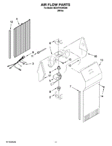07 - Air Flow Parts parts for Whirlpool Refrigerator 6ED2FHKXKQ06 from AppliancePartsPros.com