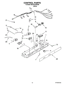 08 - Control Parts parts for Whirlpool Refrigerator 6ED2FHKXKQ06 from AppliancePartsPros.com