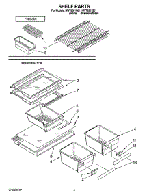 05 - Shelf Parts, Optional Parts parts for Whirlpool Refrigerator NWT8501Q01 from AppliancePartsPros.com