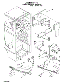 03 - Liner Parts parts for Whirlpool Refrigerator NWT8501S01 from AppliancePartsPros.com