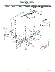 10 - Control Parts parts for Whirlpool Refrigerator GS6NVEXSB03 from AppliancePartsPros.com