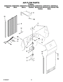 09 - Air Flow Parts parts for Whirlpool Refrigerator GS6NVEXST03 from AppliancePartsPros.com