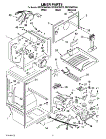 02 - Liner Parts parts for Whirlpool Refrigerator GR2SHWXVS00 from AppliancePartsPros.com