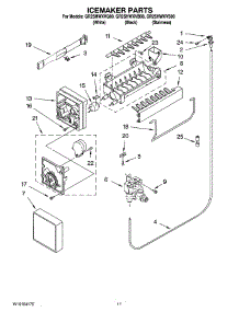 06 - Icemaker Parts parts for Whirlpool Refrigerator GR2SHWXVS00 from AppliancePartsPros.com
