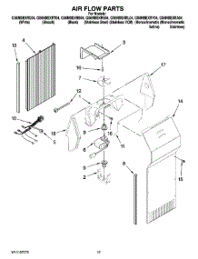 09 - Air Flow Parts parts for Whirlpool Refrigerator GS6NBEXRT04 from AppliancePartsPros.com