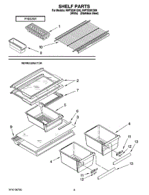 05 - Shelf Parts, Optional Parts parts for Whirlpool Refrigerator NWT8501S00 from AppliancePartsPros.com