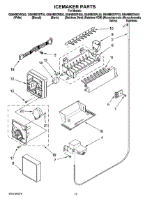 12 - Icemaker Parts, Optional Parts (Not Included) parts for Whirlpool Refrigerator GS6NBEXRB03 from AppliancePartsPros.com