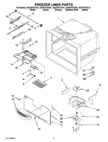 02 - Freezer Liner Parts parts for Whirlpool Refrigerator GX5FHTXTQ01 from AppliancePartsPros.com