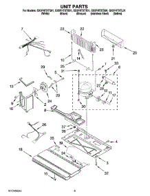 05 - Unit Parts parts for Whirlpool Refrigerator GX5FHTXTQ01 from AppliancePartsPros.com