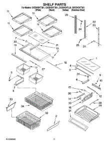 06 - Shelf Parts parts for Whirlpool Refrigerator GX5SHDXTS01 from AppliancePartsPros.com