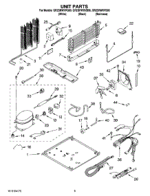 05 - Unit Parts parts for Whirlpool Refrigerator GR2SHWXVQ00 from AppliancePartsPros.com