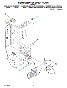 02 - Refrigerator Liner Parts parts for Whirlpool Refrigerator GS6NBEXRB04 from AppliancePartsPros.com