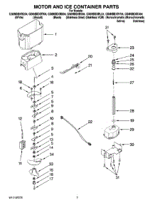 05 - Motor And Ice Container Parts parts for Whirlpool Refrigerator GS6NBEXRB04 from AppliancePartsPros.com