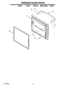 07 - Freezer Door Parts parts for Whirlpool Refrigerator GX5FHTXTS01 from AppliancePartsPros.com