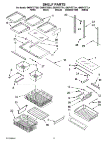06 - Shelf Parts parts for Whirlpool Refrigerator GX5FHTXTB01 from AppliancePartsPros.com