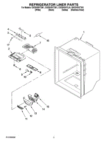 03 - Refrigerator Liner Parts parts for Whirlpool Refrigerator GX5SHDXTQ01 from AppliancePartsPros.com