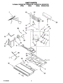05 - Unit Parts parts for Whirlpool Refrigerator GX5SHDXTQ01 from AppliancePartsPros.com