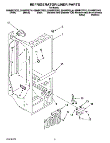 02 - Refrigerator Liner Parts parts for Whirlpool Refrigerator GS6NBEXRT03 from AppliancePartsPros.com