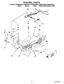 10 - Control Parts parts for Whirlpool Refrigerator GS6SHEXNL05 from AppliancePartsPros.com