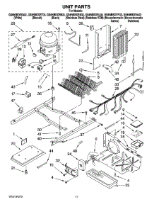 11 - Unit Parts parts for Whirlpool Refrigerator GS6NBEXRQ03 from AppliancePartsPros.com