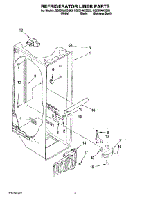 02 - Refrigerator Liner Parts parts for Whirlpool Refrigerator GS2SHAXSQ03 from AppliancePartsPros.com