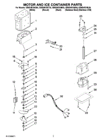 05 - Motor And Ice Container Parts parts for Whirlpool Refrigerator GS6SHEXNS05 from AppliancePartsPros.com