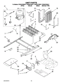 09 - Unit Parts parts for Whirlpool Refrigerator ED2GHEXNB07 from AppliancePartsPros.com