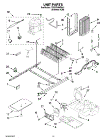 09 - Unit Parts parts for Whirlpool Refrigerator 7GS2FHAXTA02 from AppliancePartsPros.com