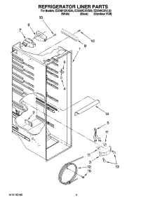02 - Refrigerator Liner Parts parts for Whirlpool Refrigerator ED5NHGXVQ00 from AppliancePartsPros.com