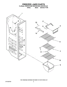 04 - Freezer Liner Parts parts for Whirlpool Refrigerator ED2KVEXVL00 from AppliancePartsPros.com