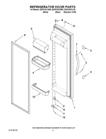06 - Refrigerator Door Parts parts for Whirlpool Refrigerator ED2KVEXVL00 from AppliancePartsPros.com