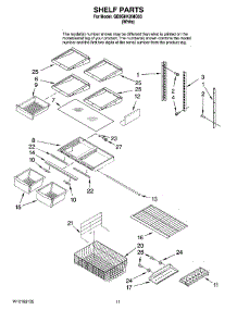 06 - Shelf Parts parts for Whirlpool Refrigerator GB9SHKXMQ03 from AppliancePartsPros.com