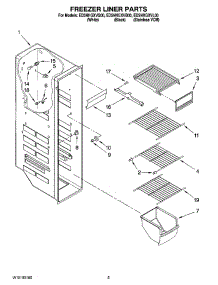 04 - Freezer Liner Parts parts for Whirlpool Refrigerator ED5NHGXVB00 from AppliancePartsPros.com