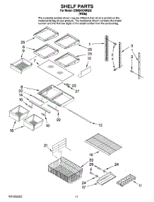 06 - Shelf Parts parts for Whirlpool Refrigerator GB9SHKXMQ02 from AppliancePartsPros.com