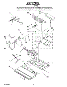 07 - Unit Parts parts for Whirlpool Refrigerator GB9SHKXMQ02 from AppliancePartsPros.com