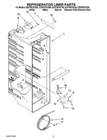 02 - Refrigerator Liner Parts parts for Whirlpool Refrigerator ED5FHEXVL00 from AppliancePartsPros.com