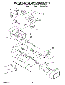 05 - Motor And Ice Container Parts parts for Whirlpool Refrigerator ED2NHGXVB00 from AppliancePartsPros.com